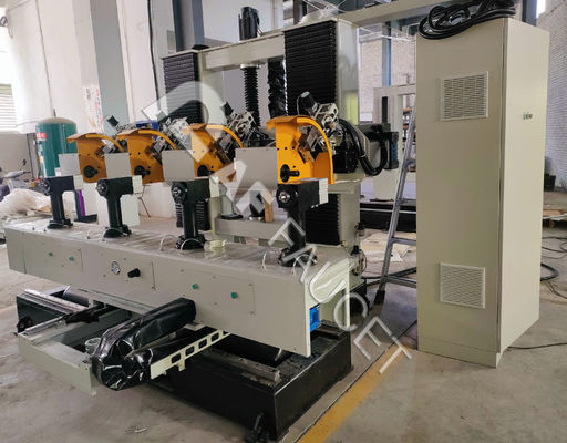 RTAF-AP04-CNC स्वचालित धातु चमकाने की मशीन, 4 स्टेशनों की मोंप व्हील चमकाने की मशीन, दरवाजे के हैंडल चमकाने की मशीन