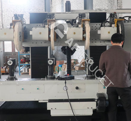 9.6kw स्वचालित नल पॉलिशिंग मशीन पीतल धातु नल कास्टिंग के लिए